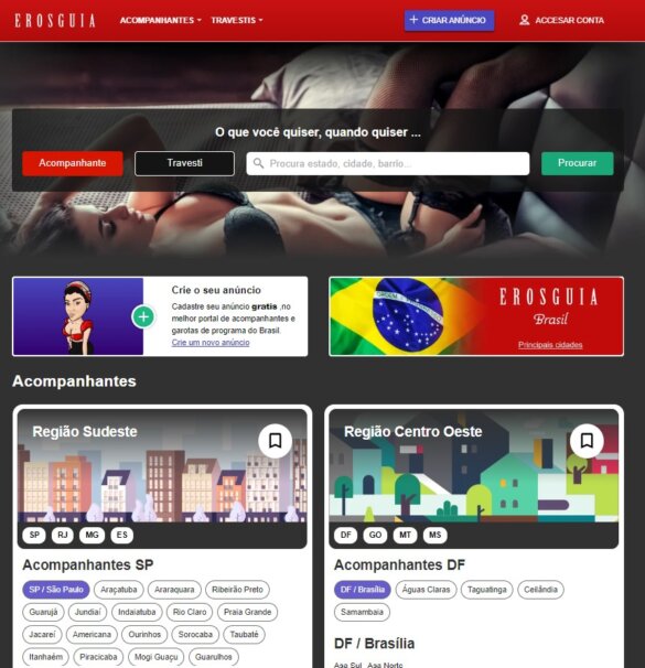 plataformas de acompanhantes