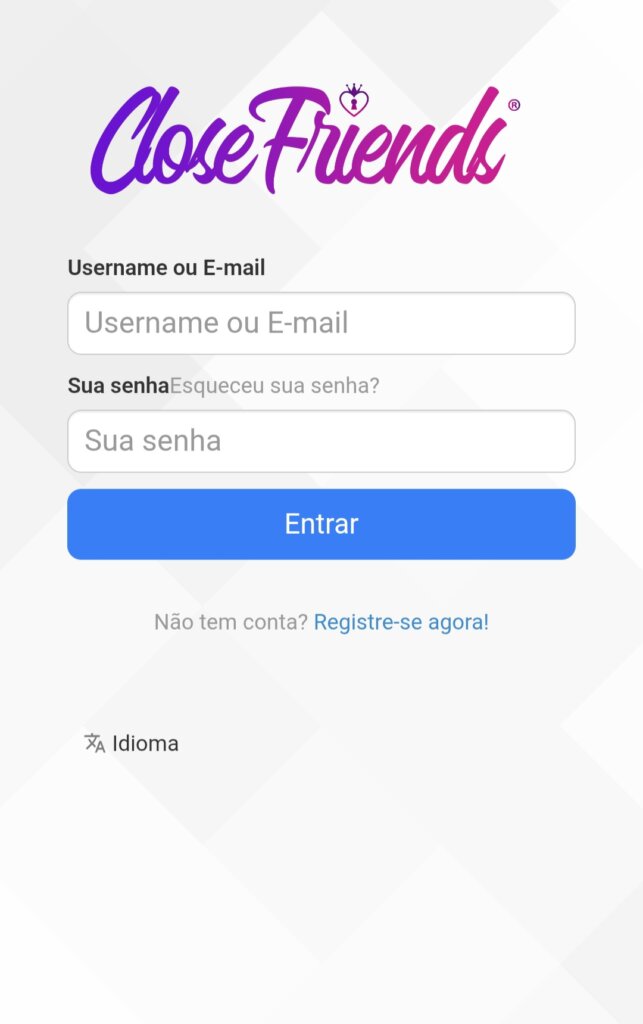Closefriends gratis free cadastro