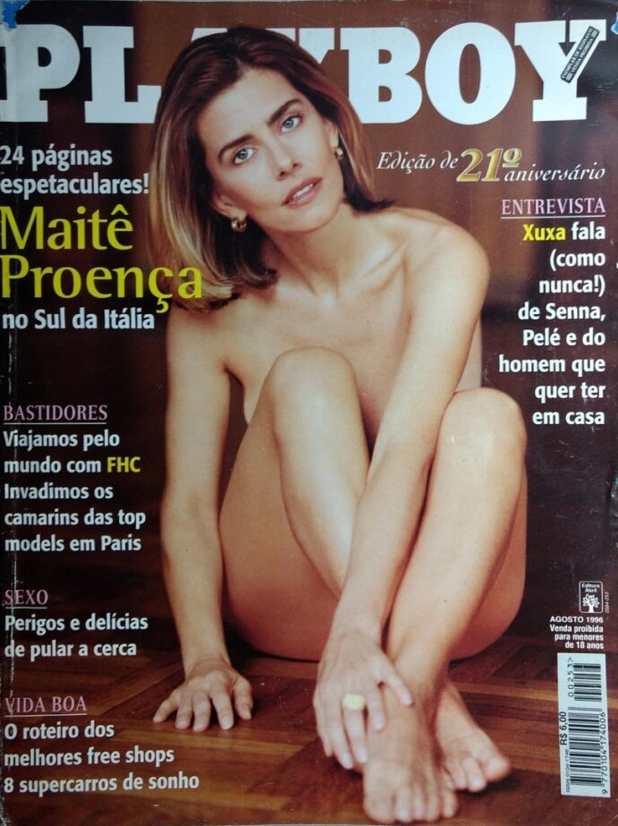Maite Proenca no ensaio da Sicilia, eleito o melhor da historia da Playboy brasileira