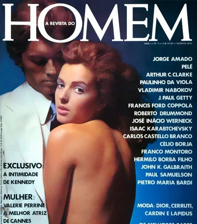 Rosicleide na capa da primeira edicao da Playboy brasileira, de agosto de 1975
